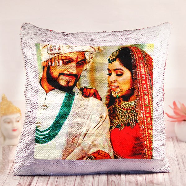 Add your picture or text on the Magic Cushion today!