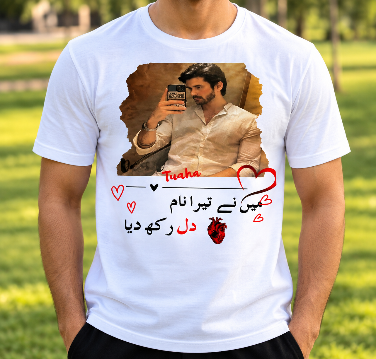 Customized Photo & Love Poetry T-Shirt