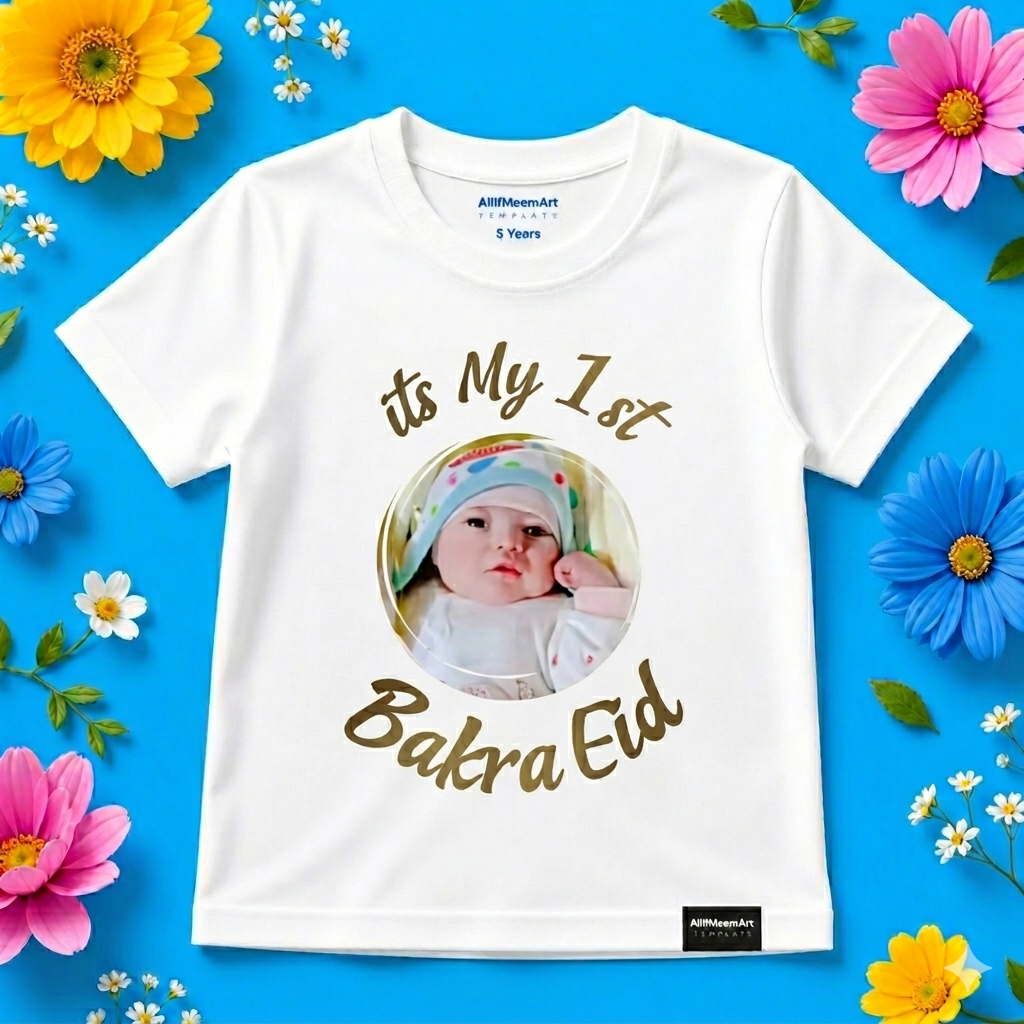 Is Eid ka Khas Tohfa – Personalized Photo Tee for Kids