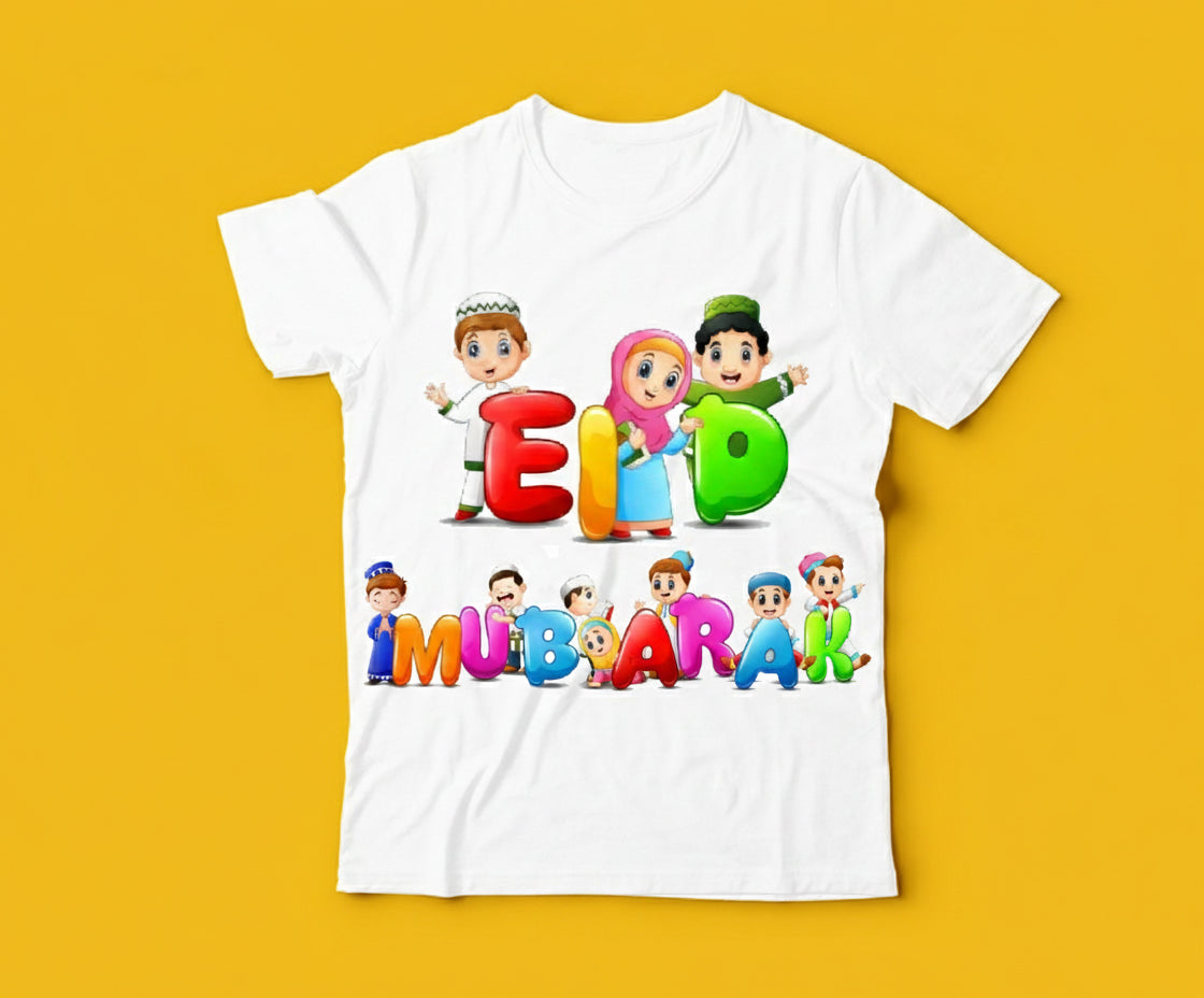 Colorful Eid Mubarak for Kids