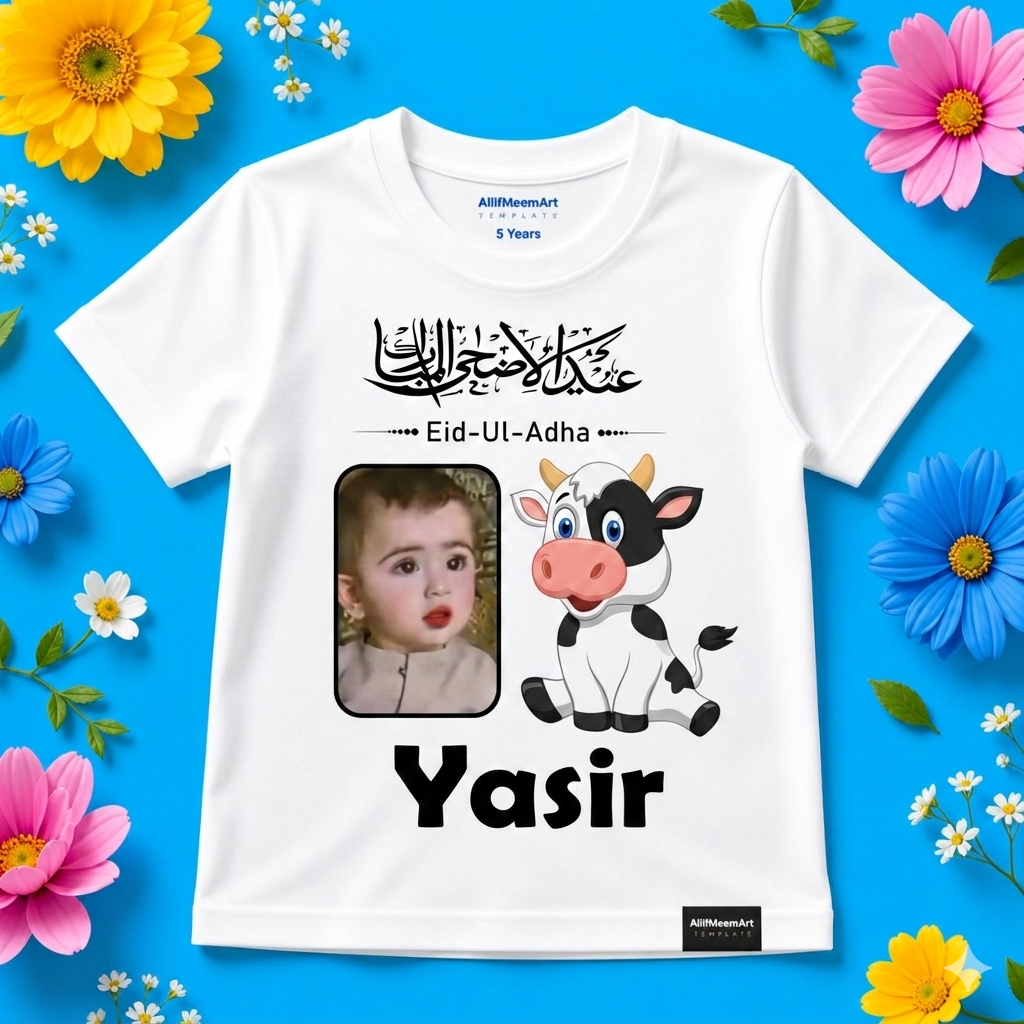 Is Eid ka Khas Tohfa – Personalized Photo Tee for Kids