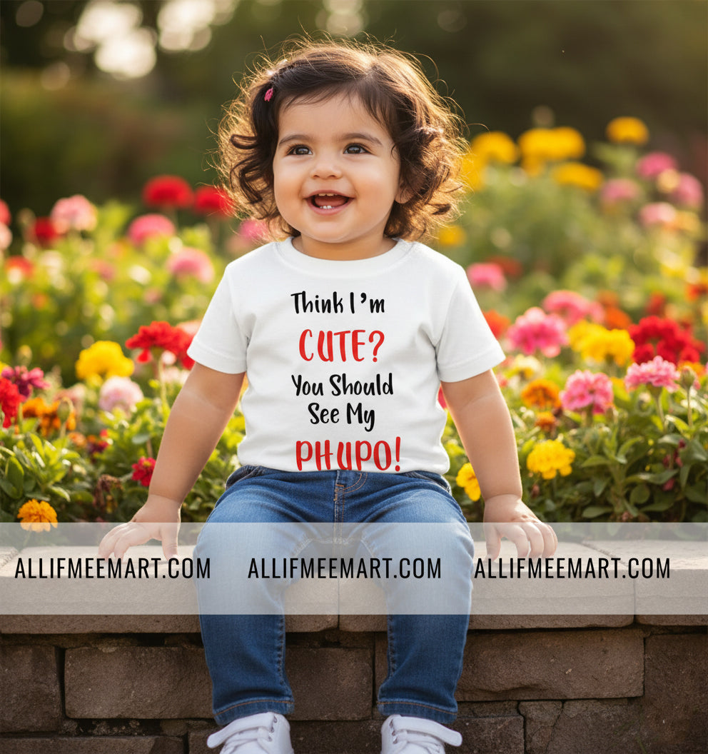 Think I'm Cute ? You Should See My Phupo Kids T-Shirt