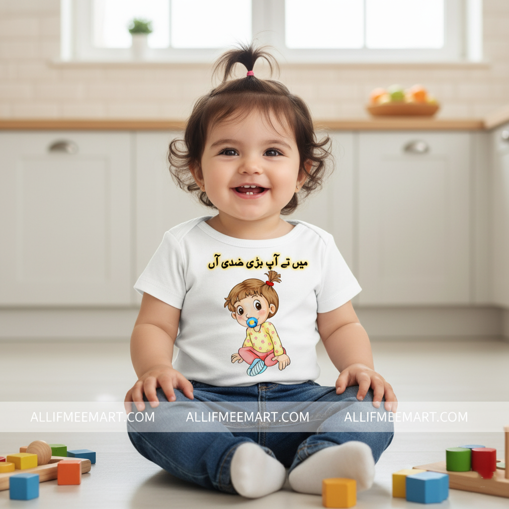 Main tay aap bari ZiDDi aan  Kids T-Shirt