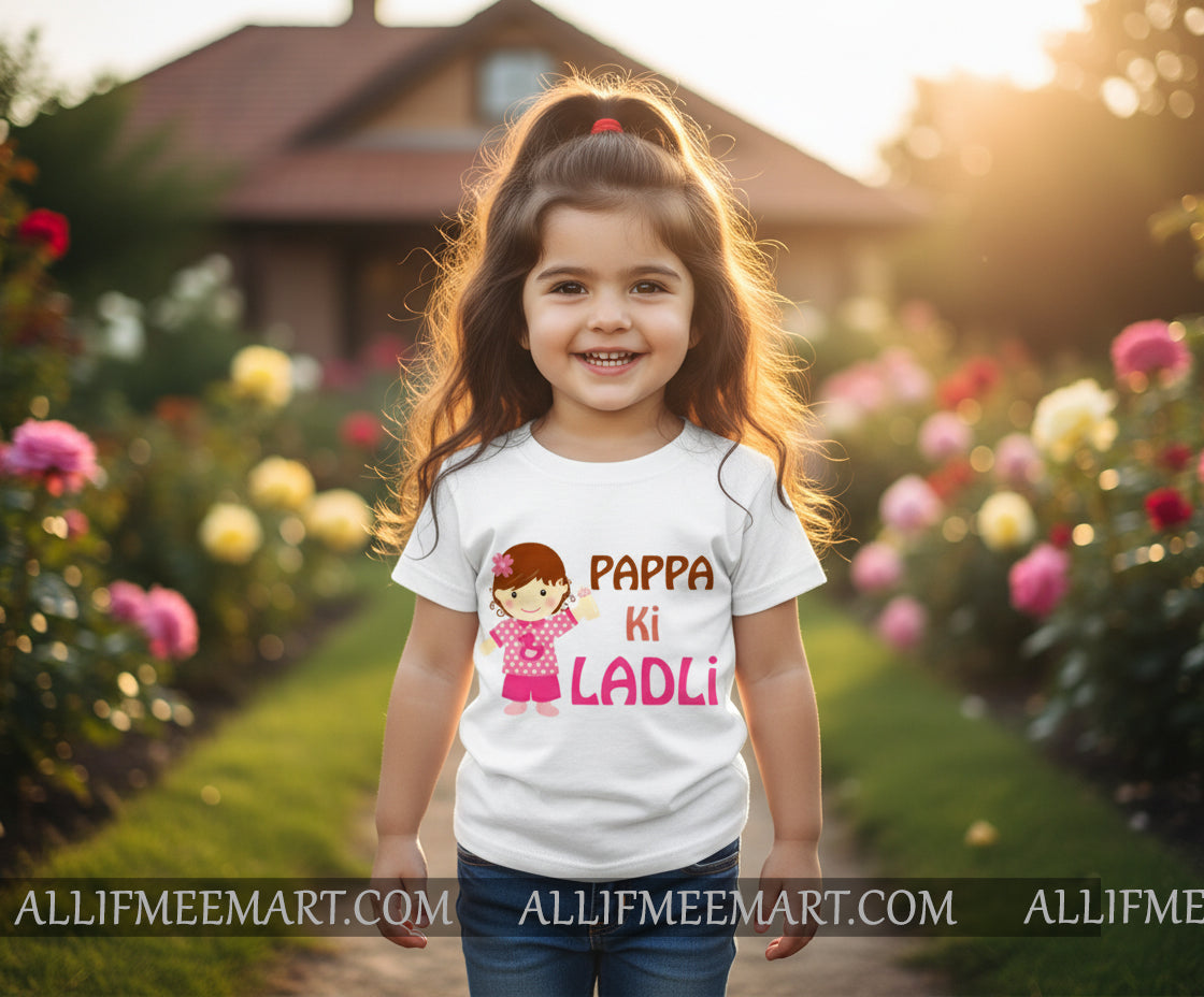Papa Ki Ladli Kids T-Shirt