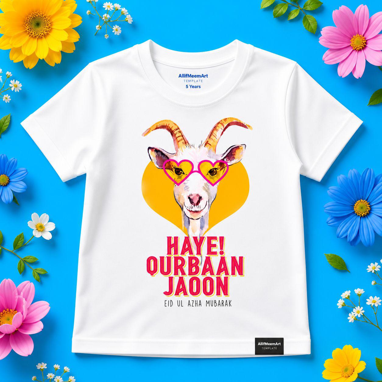 Eid Special Trendy White T-Shirt for Boys & Girls