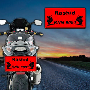 Customized Bike License Plate -2
